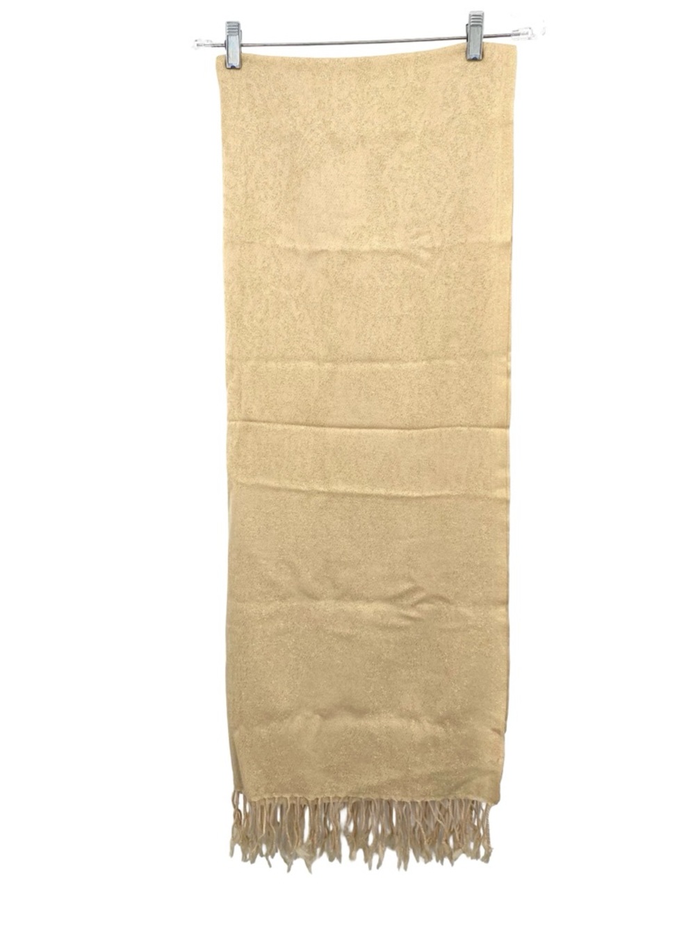 Lilly Pulitzer Jacquard Metallic Gold Wool Scarf Shawl Wrap